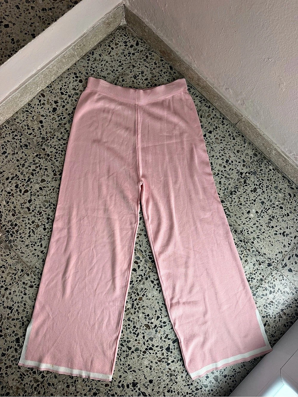 Pink Wide-Leg Pants Size Large